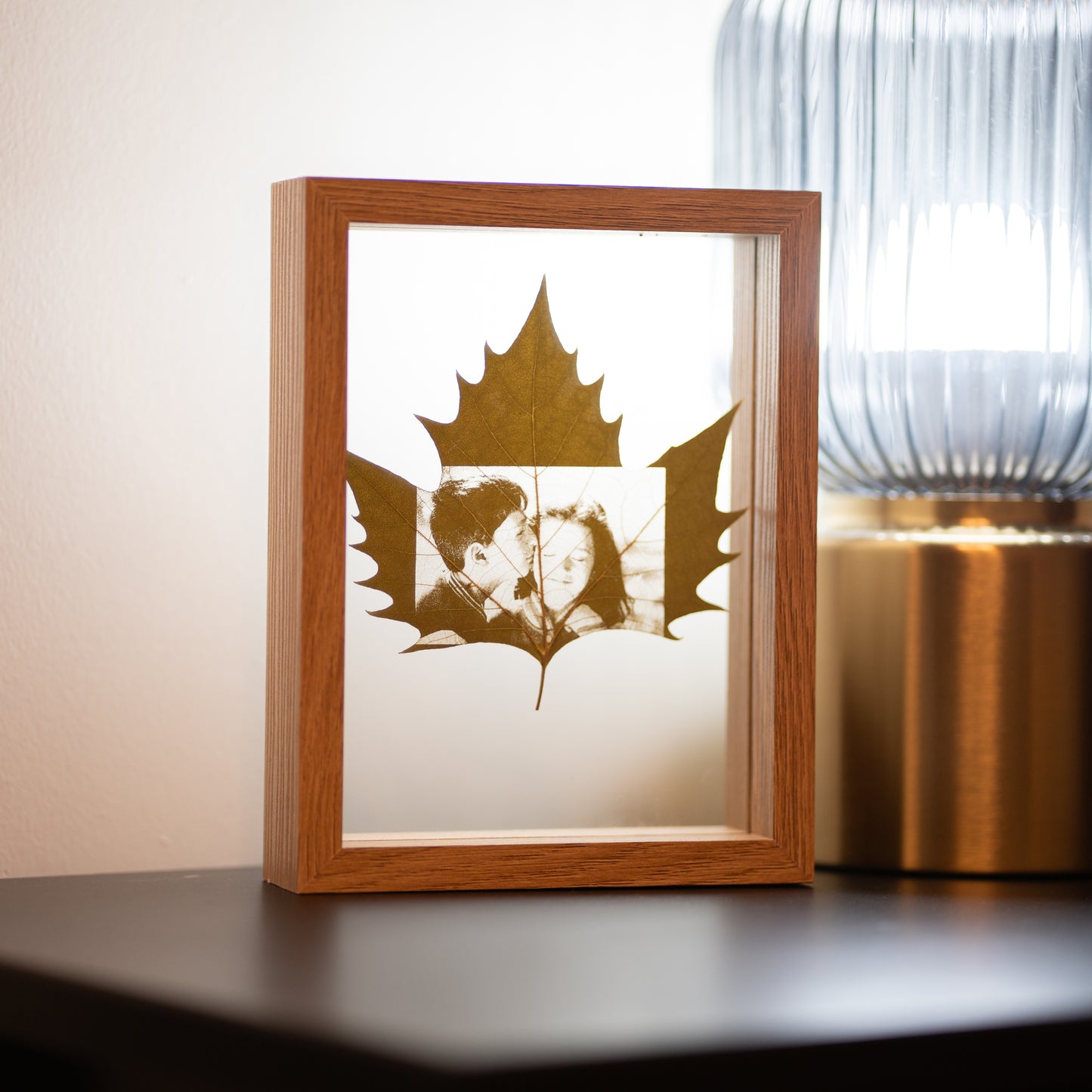 Custom Phoenix Tree Leaf Carved Photo Frame